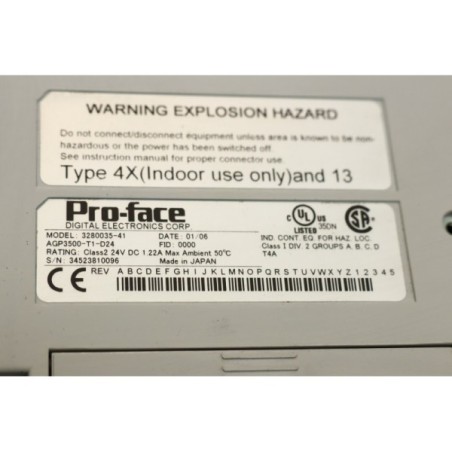 Pro-face 3280035-41 AGP3500-T1-D24 Control panel (B46.5)