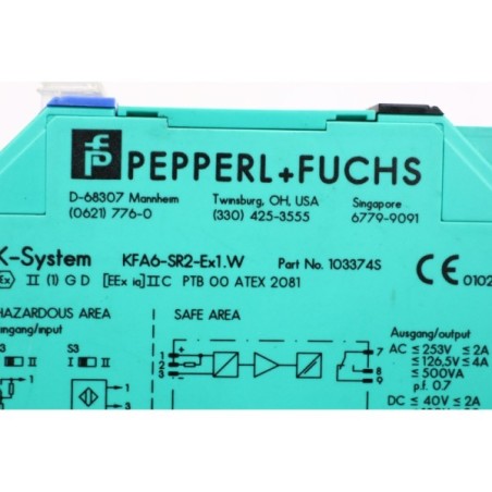 Pepperl+Fuchs 103374S KFA6-SR2-Ex1.W amplificateur (B959)