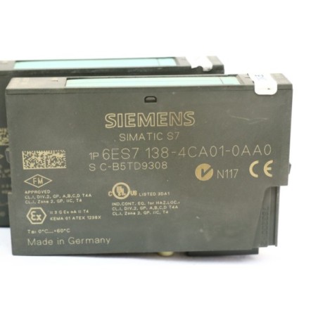 2Pcs Siemens 6ES7 138-4CA01-0AA0 PM-E DC24V power module (B48)