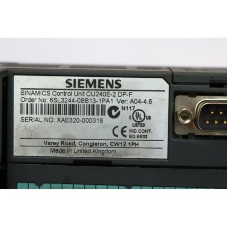 Siemens 6SL3244-0BB13-1PA1 Sinamics CU240E-2 DP-F control unit (B16)