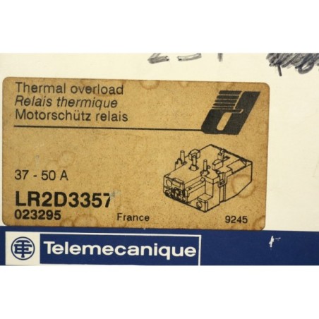 Telemecanique 023295 LR2D3357 relais thermique 37-50A Old stock (B87)