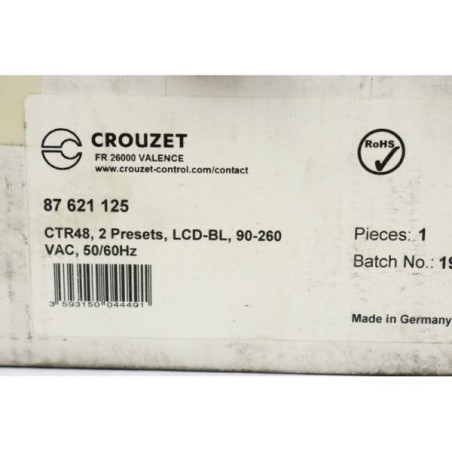 Crouzet 87 621 125 CTR48 2 presets compteur (B58)