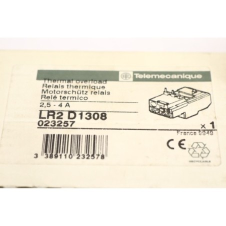 Telemecanique 023257 LR2 D1308 relais thermique READ DESC (B58)