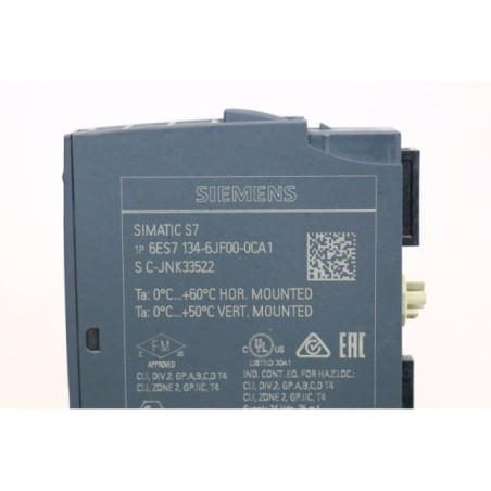 Siemens 6ES7 134-6JF00-0CA1 Simatic S7 AI 8xRTD/TC 2-wire (B836)