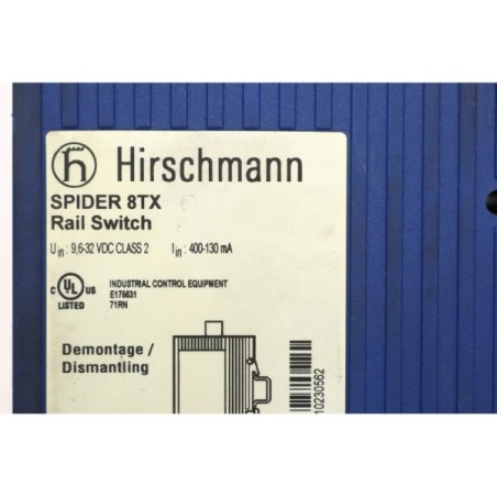 Hirschmann SPIDER 8TX Rail switch (B28.4)