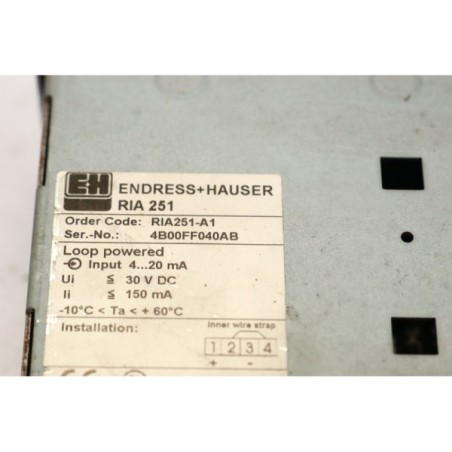 Endress+Hauser RIA251-A1 RIA 251 panneau de contrôle (B28)