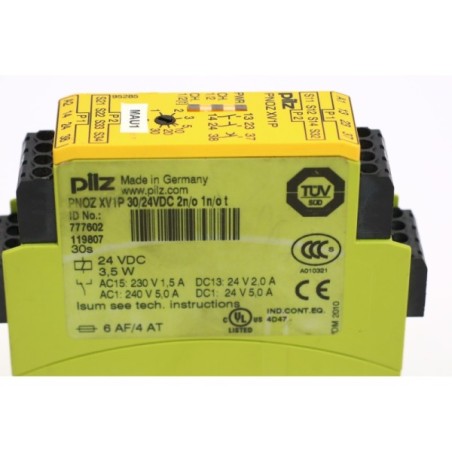 Pilz 777602 PNOZ XV1P 30/24VDC 2n/o 1n/o t relais (B28)