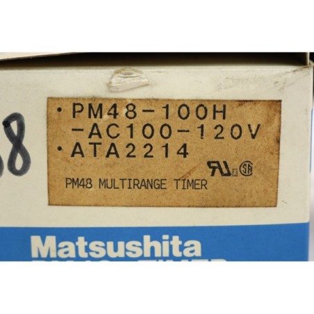 Matsushita PM48-100H-AC100-120V ATA2214 PM48 Multirange timer (B79)