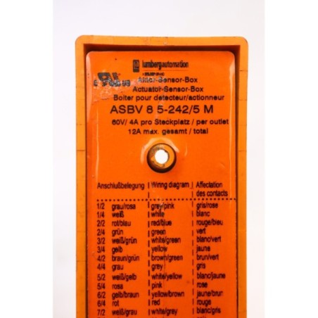 Lumberg ASBV 8 5-242/5 M Boitier pour détecteur actionneur (B144)