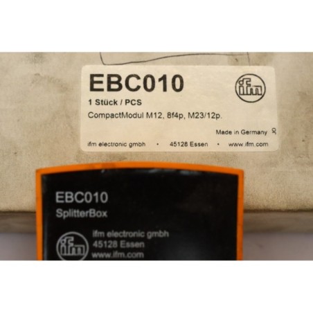 IFM EBC010 SplitterBox Compact module M12 8f4p M23/12p Old stock (B143)