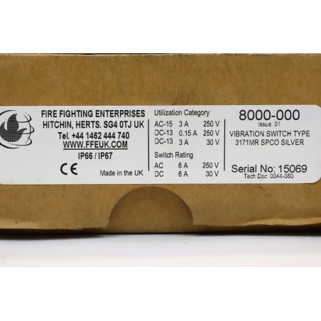 FFE 8000-000 Vibration switch type 3171MR SPCO (B170)