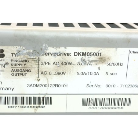 ABB DKM05001 Digital servodrive DKM READ DESC (P24.22)