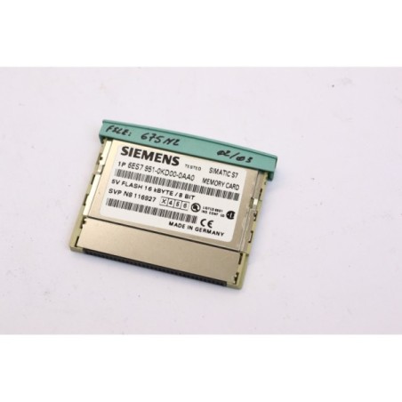 Siemens 6ES7 951-0KD00-0AA0 Carte mémoire 16kB 8BIT (B325)