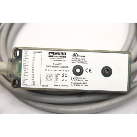 Murr elektronik 8000-88510-4520500 Bloc de distribution with 4m cable (B315)