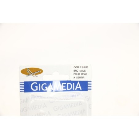 GigaMedia GGM 2105158 BNC Male pour RG58 a sertir (B367)