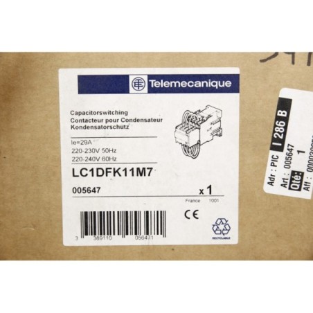 Telemecanique LC1DFK11M7 005647 Contacteur pour condensateur (B421)