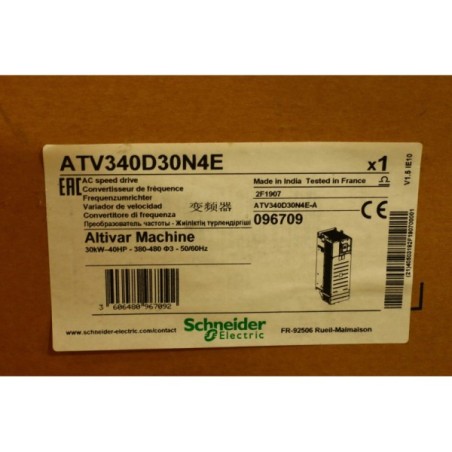 Schneider electric 096709 ATV340D30N4E Altivar 340 30kW 40HP Open box (P144.4)