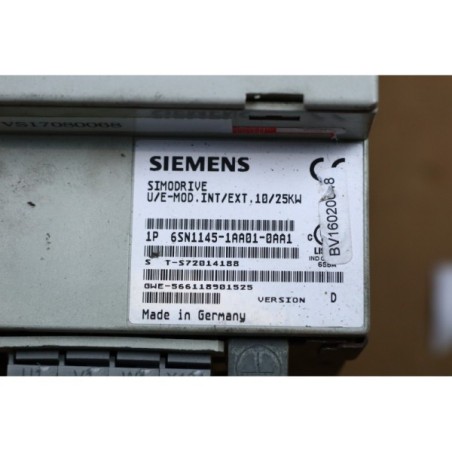 Siemens 6SN1145-1AA01-0AA1 Simodrive U/E-MOD Int/ext 10/25kW (P145.2)