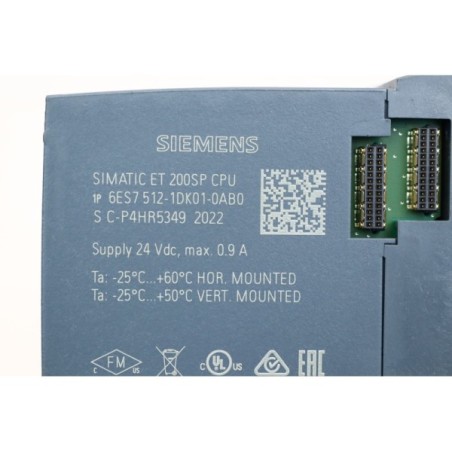 Siemens 6ES7512-1DK01-0AB0 CPU 1512SP-1PN + BA 2xRJ45 (B540)