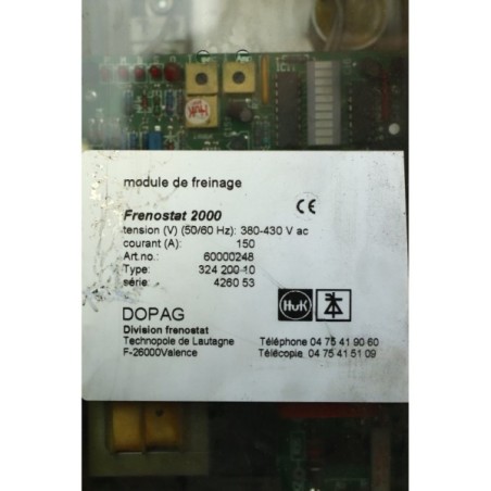 DOPAG 324 200 10 Frenostat 2000 module de freinage 150A (B810)