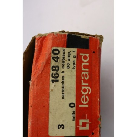 2Pcs Legrand 16840 Fusible cartouche taille 0 gF 80A 500V No box (B810)