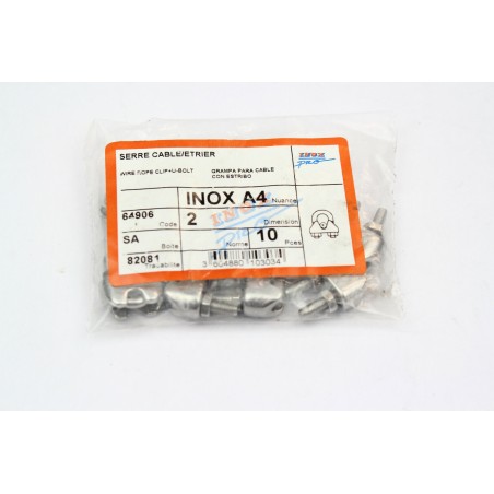 10Pcs INOX PRO INOXA464906 INOX A4 64906 Serre cable (B511)