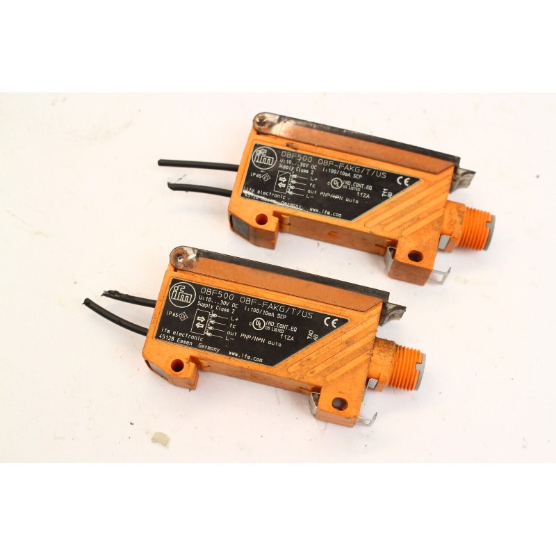 2Pcs Ifm OBF-FAKG/T/US OBF500 Capteur fibre optique (B882)