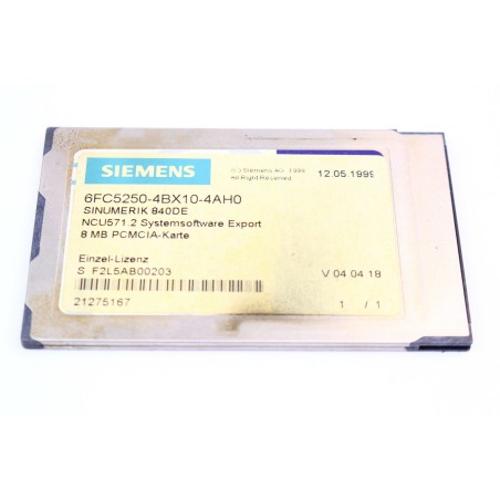 Siemens 6FC52504BX104AH0 6FC5250-4BX10-4AH0 Sinumerik 840DE (B458)