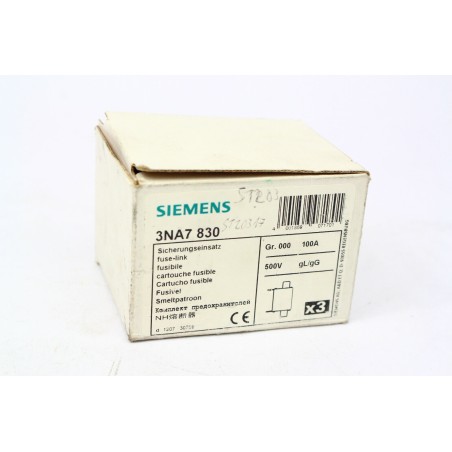 3Pcs Siemens 3NA7 830 fuse (B289)