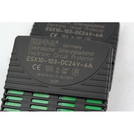 2Pcs E-T-A ESX10103DC24V6A ESX10-103-DC24V-6A (B485)