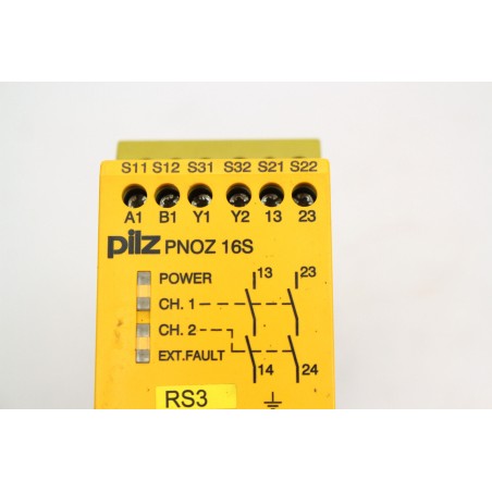 PILZ 774070 PNOZ16S 24VAC/24VDC 2S relais (B19)