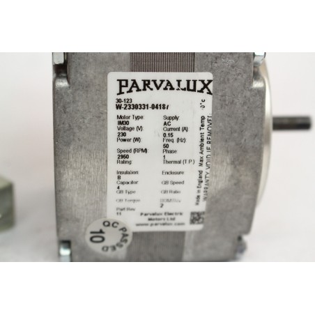PARVALUX 30123 IM30 Moteur 30-123 2950 RPM 230V (B760)