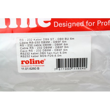 ROLINE DB9F6m  232 Cable DB9 ST-DB9 BU 6m (B503)