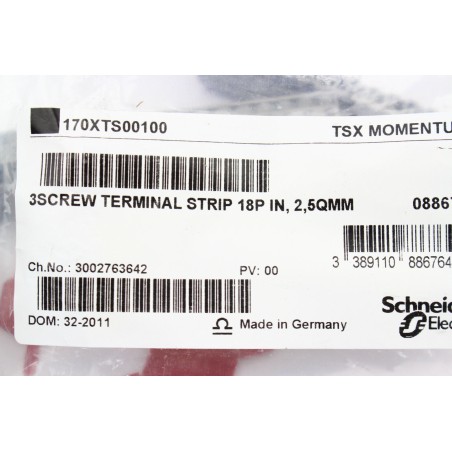 SCHNEIDER ELECTRIC 088676 170XTS00100 3 screw terminal strip (B607)
