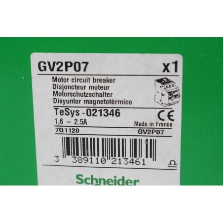 Schneider electric GV2P07 motor circuit breaker (b206)