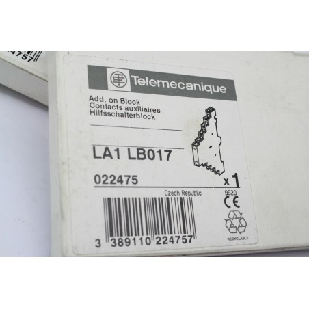 3Pcs Telemecanique LA1 LB017 Add. on Block (b206)