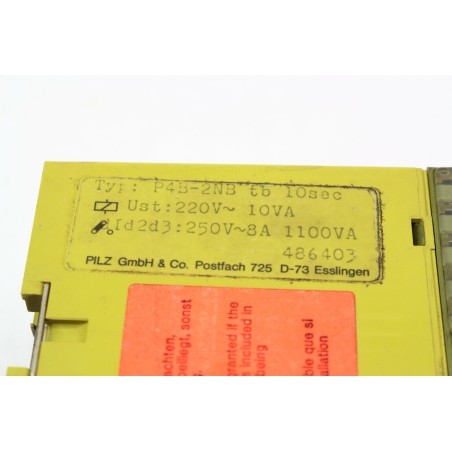 Pilz P4B-2NB tb 10sec relais de sécurité (B379)