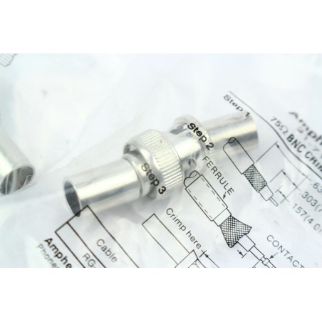 4Pcs Amphenol RFX 3171000RFX 31-710 00-RFX 75Ohm BNC plug for RG-6 (B670)