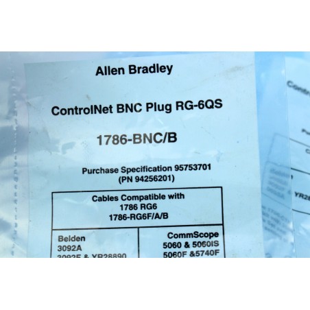 3Pcs ALLEN BRADLEY 1786BNCB 1786-BNC/B BNC plug RG-6QS (B670)