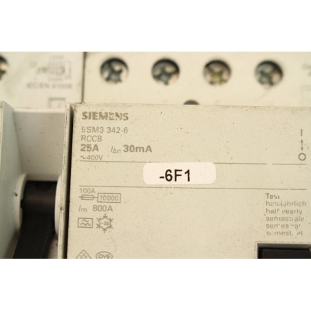 2Pcs Siemens 5SM33426RCCB25A 5SM3 342-6 RCCB 25A Disjoncteur (B882)