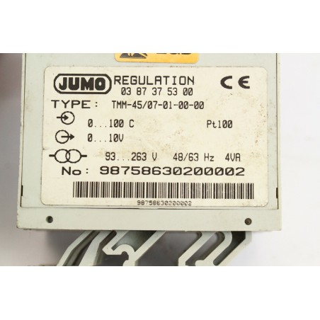 JUMO TMM-45/07-01-00-00 Regulation TMM-45 Back plastic broken (B685)