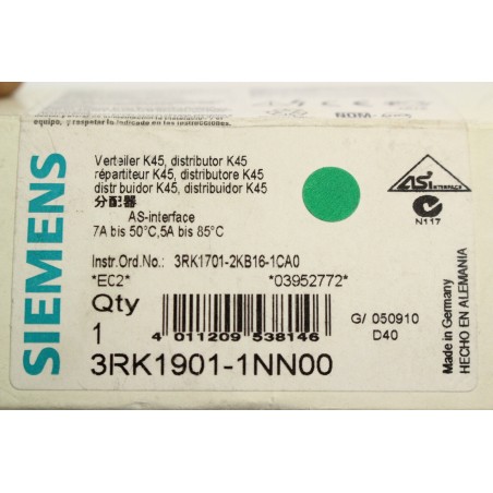SIEMENS 3RK1901-1NN00 Répartiteur K45 (B697)