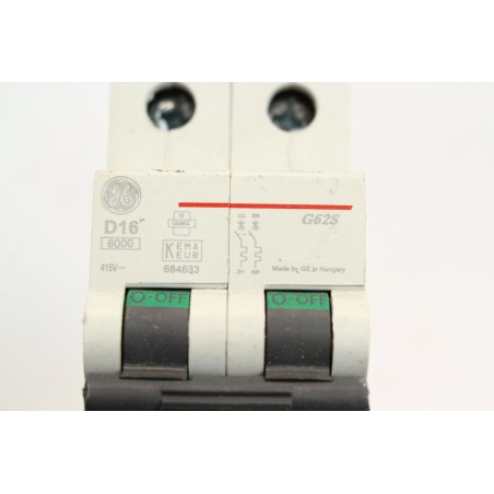 GENERAL ELECTRIC G62S D16 Disjoncteur 2P 16A 684633 No box (B709)