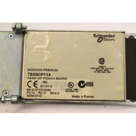 Schneider TSXSCP114 RS485 MP PCMCIA board cable cut (B949)