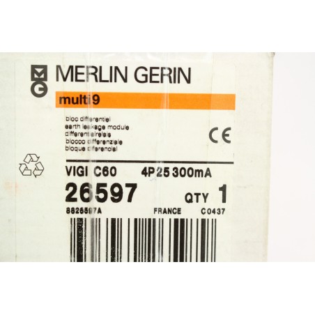 Merlin Gerin 26597 VIGI C60 Bloc differentiel 300mA 4P (B887)