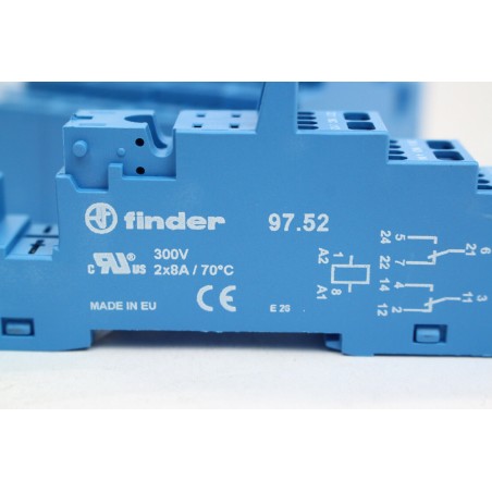 5Pcs FINDER 97.52 Porte relais 2x 8A (B728)