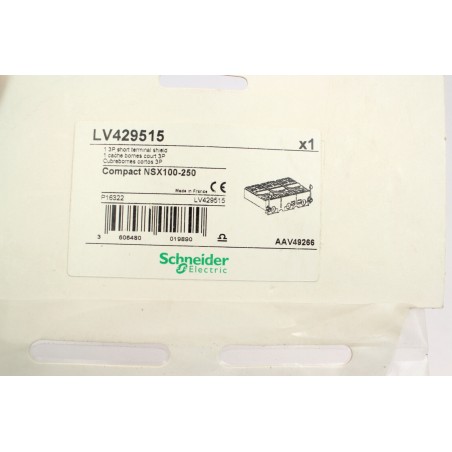 SCHNEIDER ELECTRIC LV429515 Cache-borne court 3P Compact NSX100-250 (B11)