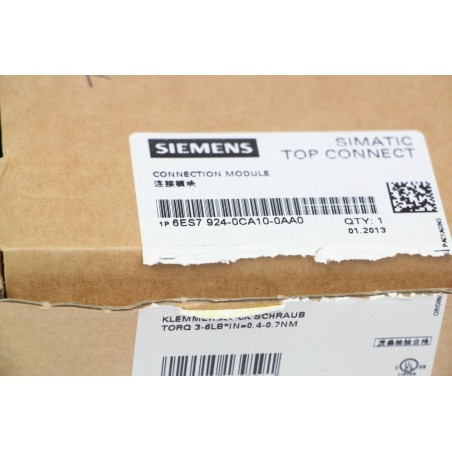 Siemens 6ES7 924-0CA10-0AA0 top connector module (b194)