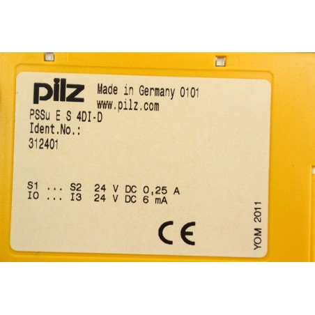 Pilz 312401 PSSU E S 4DI-D Electronic module (B407)