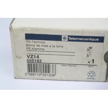 Pack of 5 Telemecanique VZ14 PE terminal (b268)